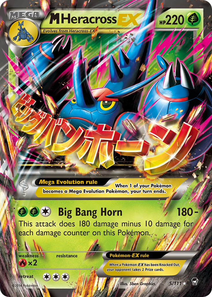 M Heracross EX (5/111) [XY: Furious Fists] | Devastation Store