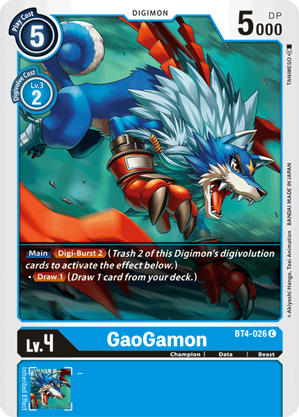 GaoGamon [BT4-026] [Great Legend] | Devastation Store