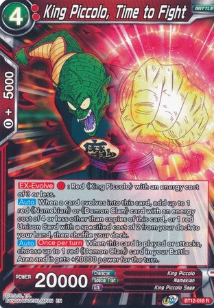 King Piccolo, Time to Fight [BT12-018] | Devastation Store