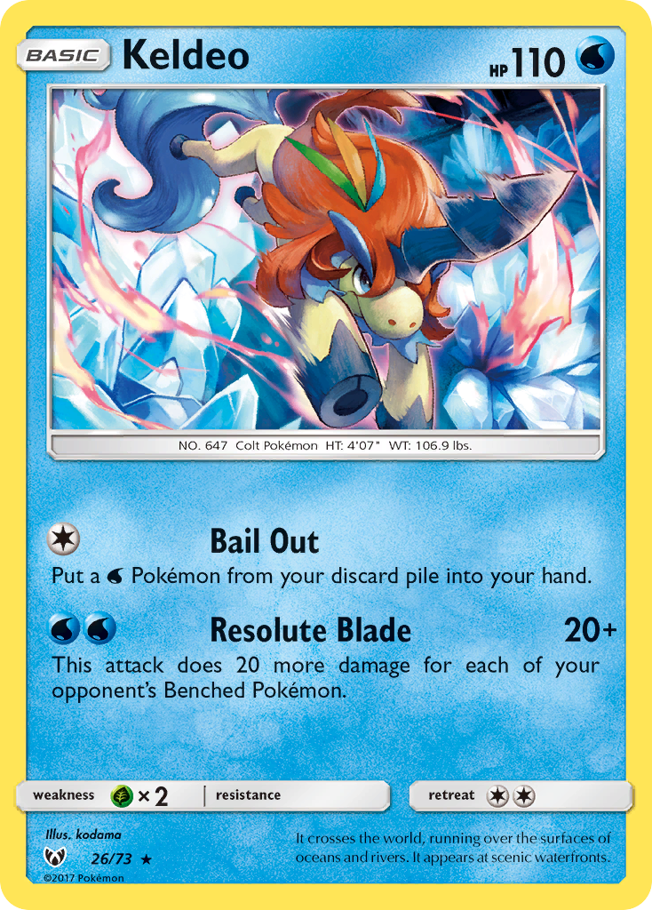 Keldeo (26/73) [Sun & Moon: Shining Legends] | Devastation Store