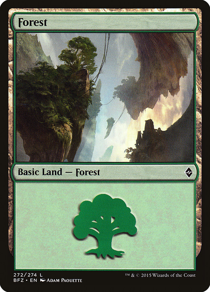 Forest (272a) [Battle for Zendikar] - Devastation Store | Devastation Store