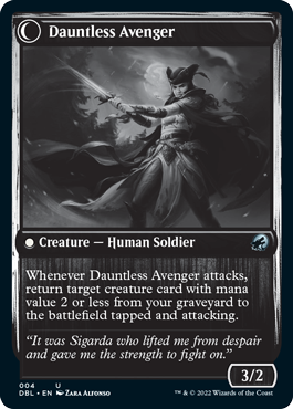 Bereaved Survivor // Dauntless Avenger [Innistrad: Double Feature] | Devastation Store