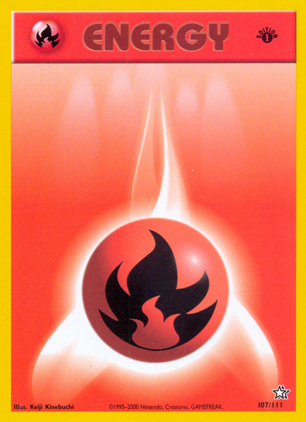 Fire Energy (107/111) [Neo Genesis 1st Edition] | Devastation Store