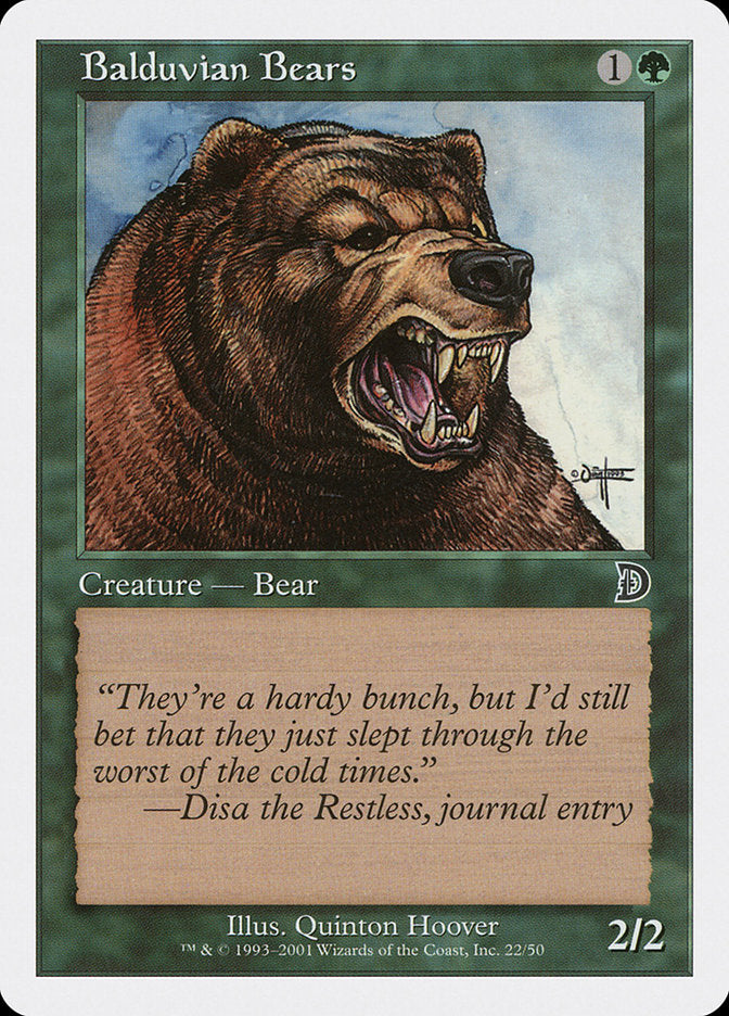 Balduvian Bears [Deckmasters] - Devastation Store | Devastation Store