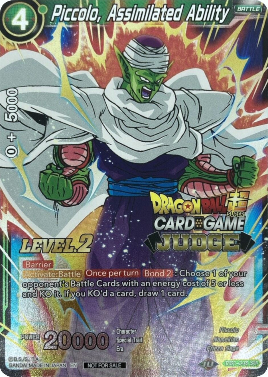 Piccolo, Assimilated Ability (Level 2) (DB1-048) [Judge Promotion Cards] | Devastation Store