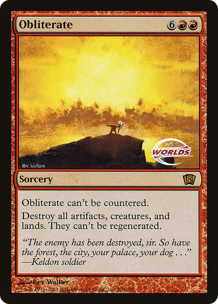 Obliterate (World Championship 2003) [Oversize Cards] | Devastation Store