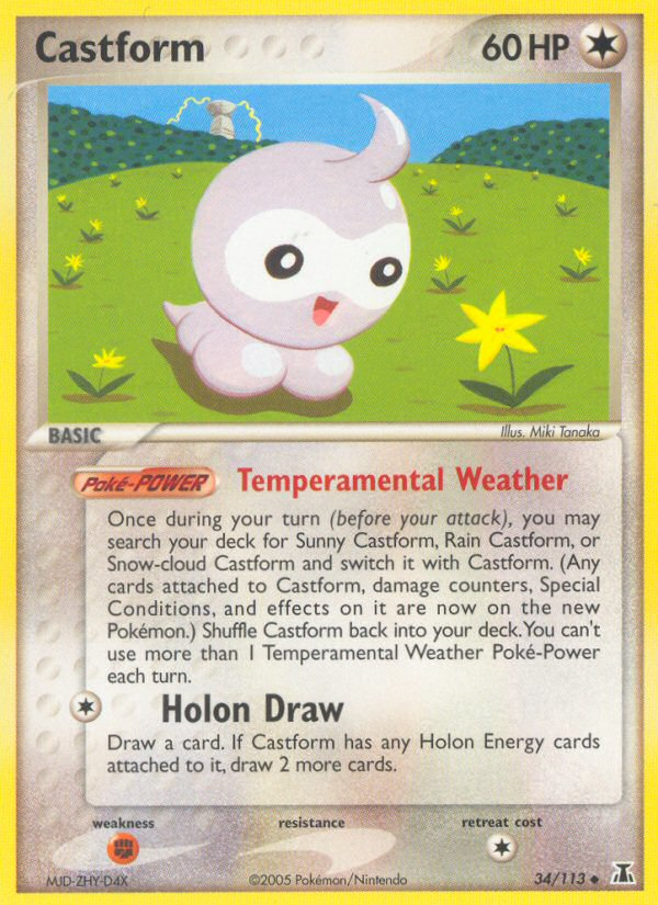 Castform (34/113) [EX: Delta Species] | Devastation Store