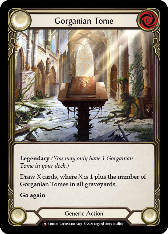 Gorganian Tome (Rainbow Foil) [CRU181-RF] Unlimited Rainbow Foil | Devastation Store