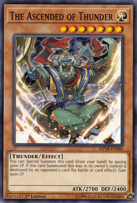 The Ascended of Thunder [MP18-EN060] Short Print | Devastation Store