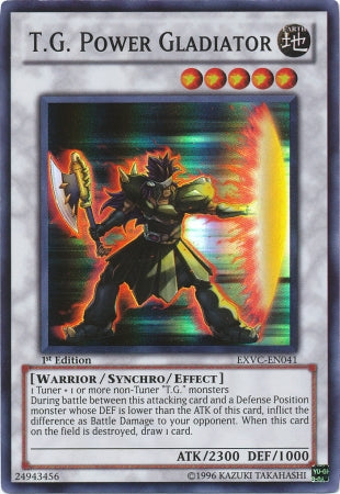T.G. Power Gladiator [EXVC-EN041] Super Rare | Devastation Store