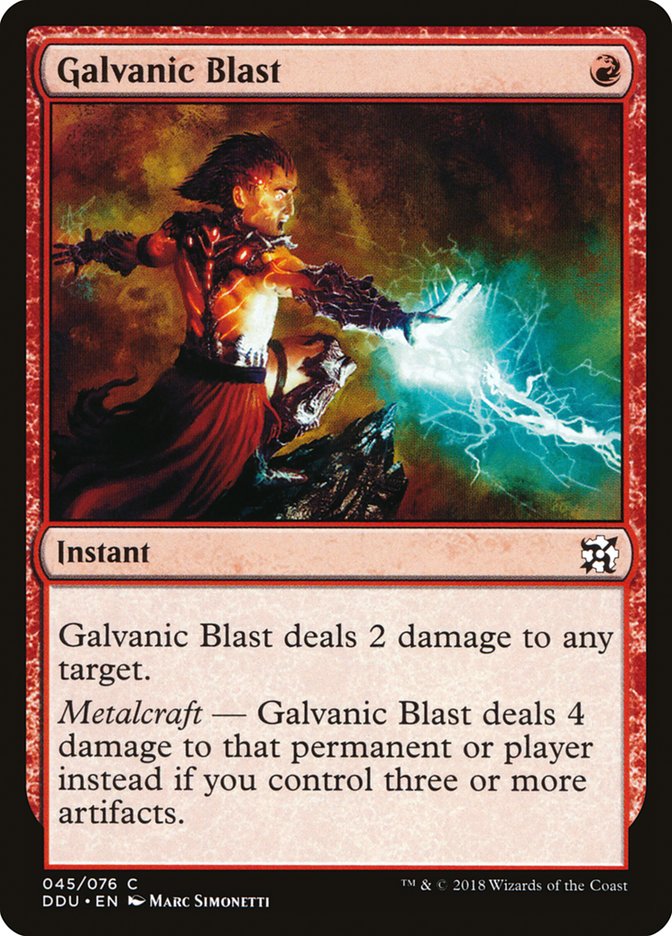Galvanic Blast [Duel Decks: Elves vs. Inventors] | Devastation Store
