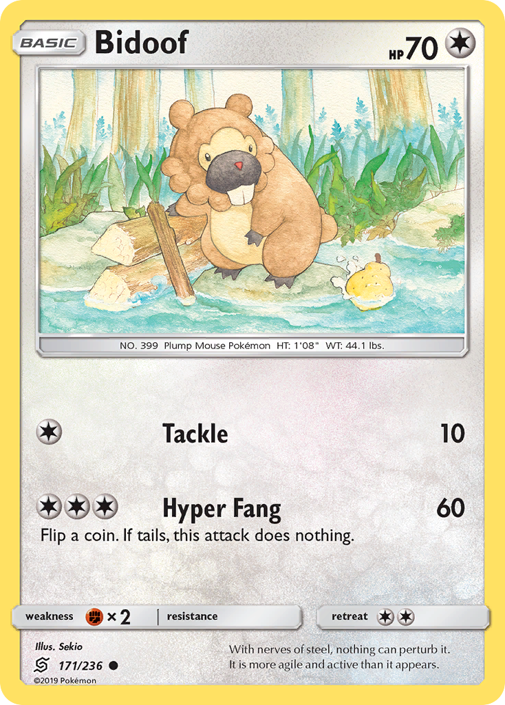 Bidoof (171/236) [Sun & Moon: Unified Minds] | Devastation Store