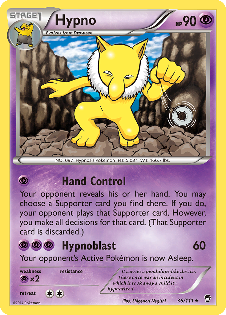 Hypno (36/111) [XY: Furious Fists] | Devastation Store