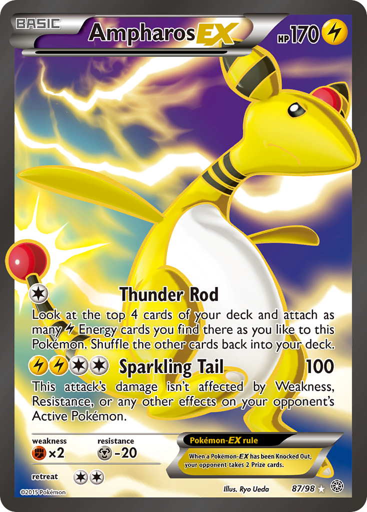 Ampharos EX (87/98) [XY: Ancient Origins] | Devastation Store