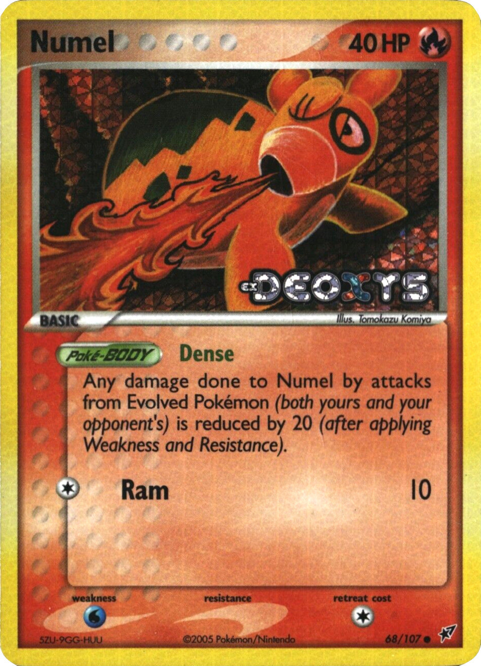 Numel (68/107) (Stamped) [EX: Deoxys] | Devastation Store