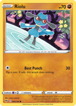 Riolu (090/185) [Sword & Shield: Vivid Voltage] | Devastation Store