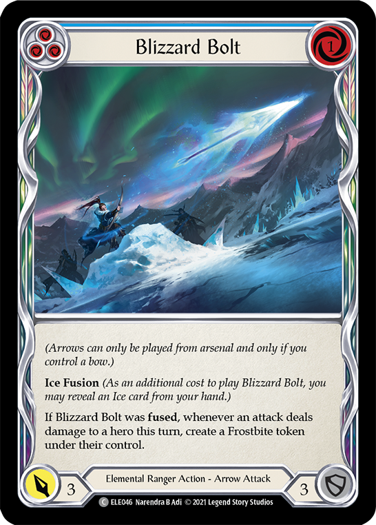 Blizzard Bolt (Blue) [ELE046] (Tales of Aria)  1st Edition Normal | Devastation Store