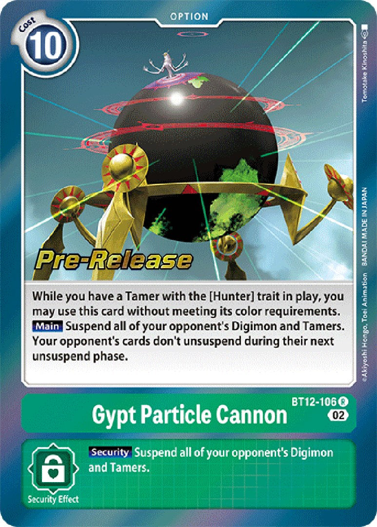 Gypt Particle Cannon [BT12-106] [Across Time Pre-Release Cards] | Devastation Store
