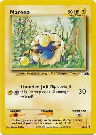 Mareep (58/75) [Neo Discovery Unlimited] | Devastation Store