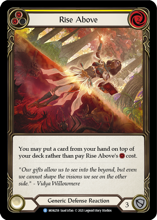 Rise Above (Yellow) [MON258] 1st Edition Normal - Devastation Store | Devastation Store
