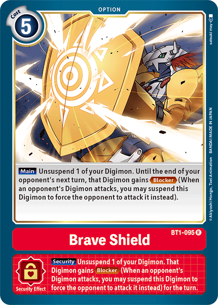 Brave Shield [BT1-095] [Release Special Booster Ver.1.5] | Devastation Store