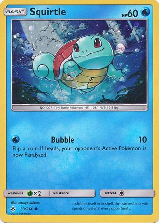 Squirtle (33/214) (Premium Collection Promo) [Sun & Moon: Unbroken Bonds] | Devastation Store