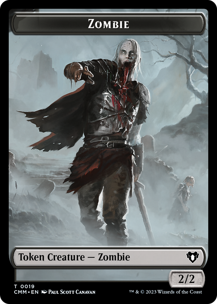 Zombie Token (19) [Commander Masters Tokens] | Devastation Store