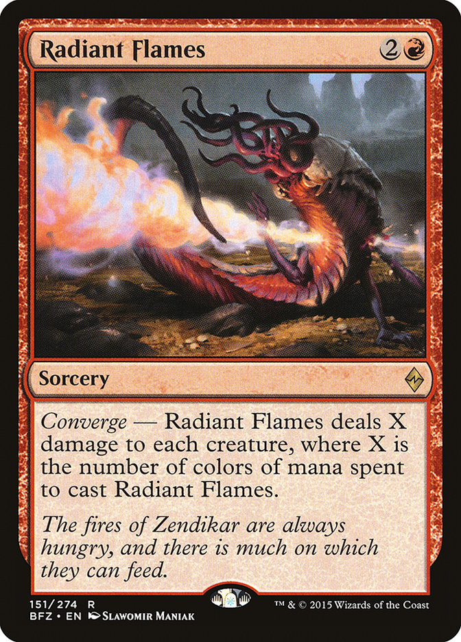 Radiant Flames [Battle for Zendikar] - Devastation Store | Devastation Store