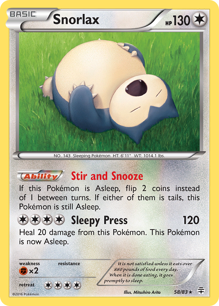 Snorlax (58/83) [XY: Generations] | Devastation Store