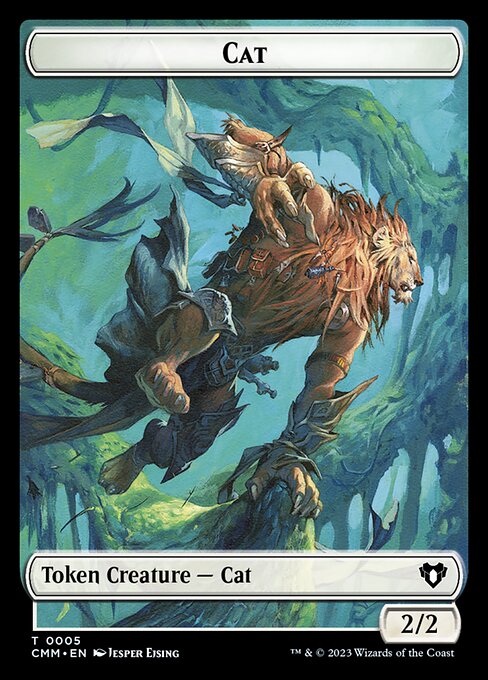Saproling // Cat (0005) Double-Sided Token [Commander Masters Tokens] | Devastation Store