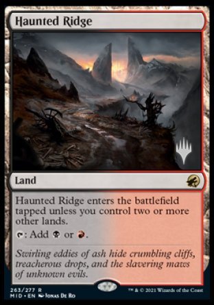 Haunted Ridge (Promo Pack) [Innistrad: Midnight Hunt Promo Pack] | Devastation Store