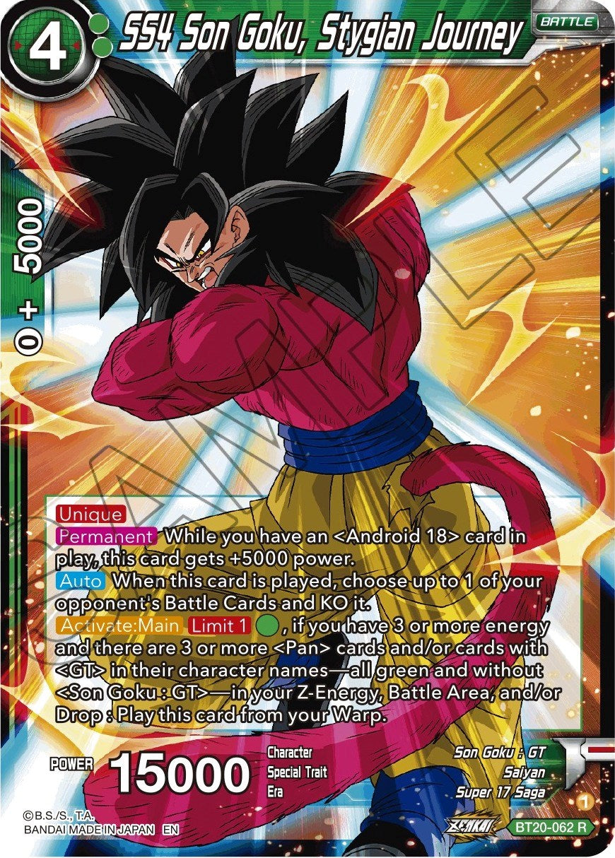SS4 Son Goku, Stygian Journey (BT20-062) [Power Absorbed] | Devastation Store