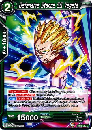 Defensive Stance SS Vegeta (BT5-059) [Miraculous Revival] | Devastation Store