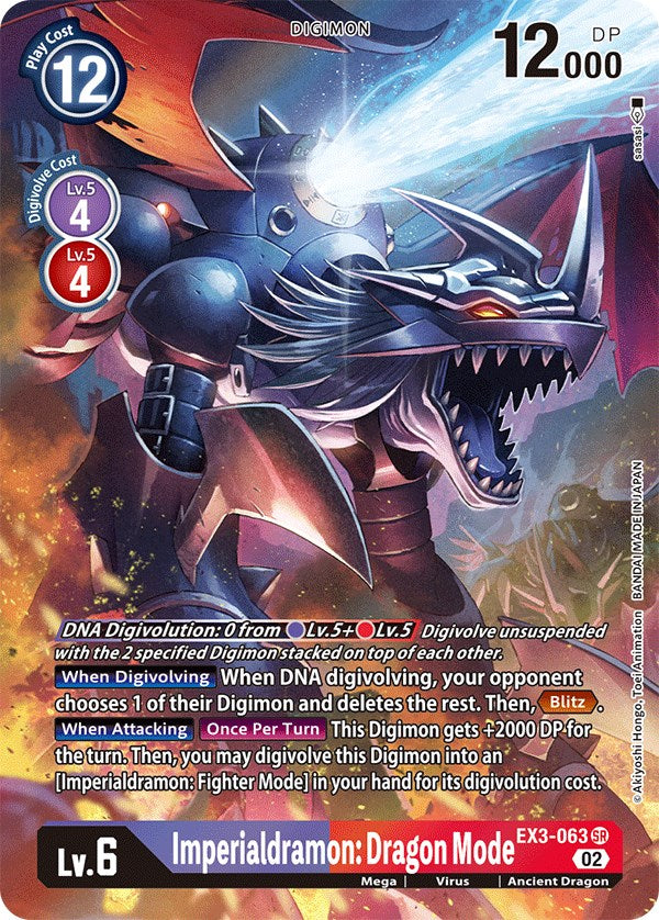 Imperialdramon: Dragon Mode [EX3-063] (Alternate Art) [Draconic Roar] | Devastation Store