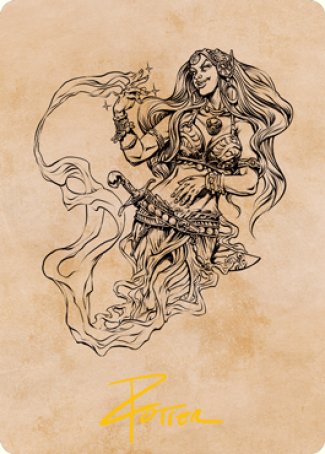 Djinni Windseer (Showcase) Art Card (Gold-Stamped Signature) [Dungeons & Dragons: Adventures in the Forgotten Realms Art Series] | Devastation Store