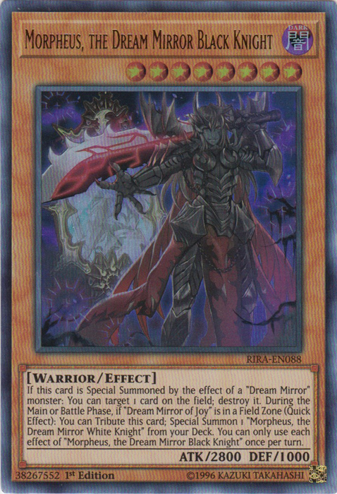 Morpheus, the Dream Mirror Black Knight [RIRA-EN088] Ultra Rare | Devastation Store