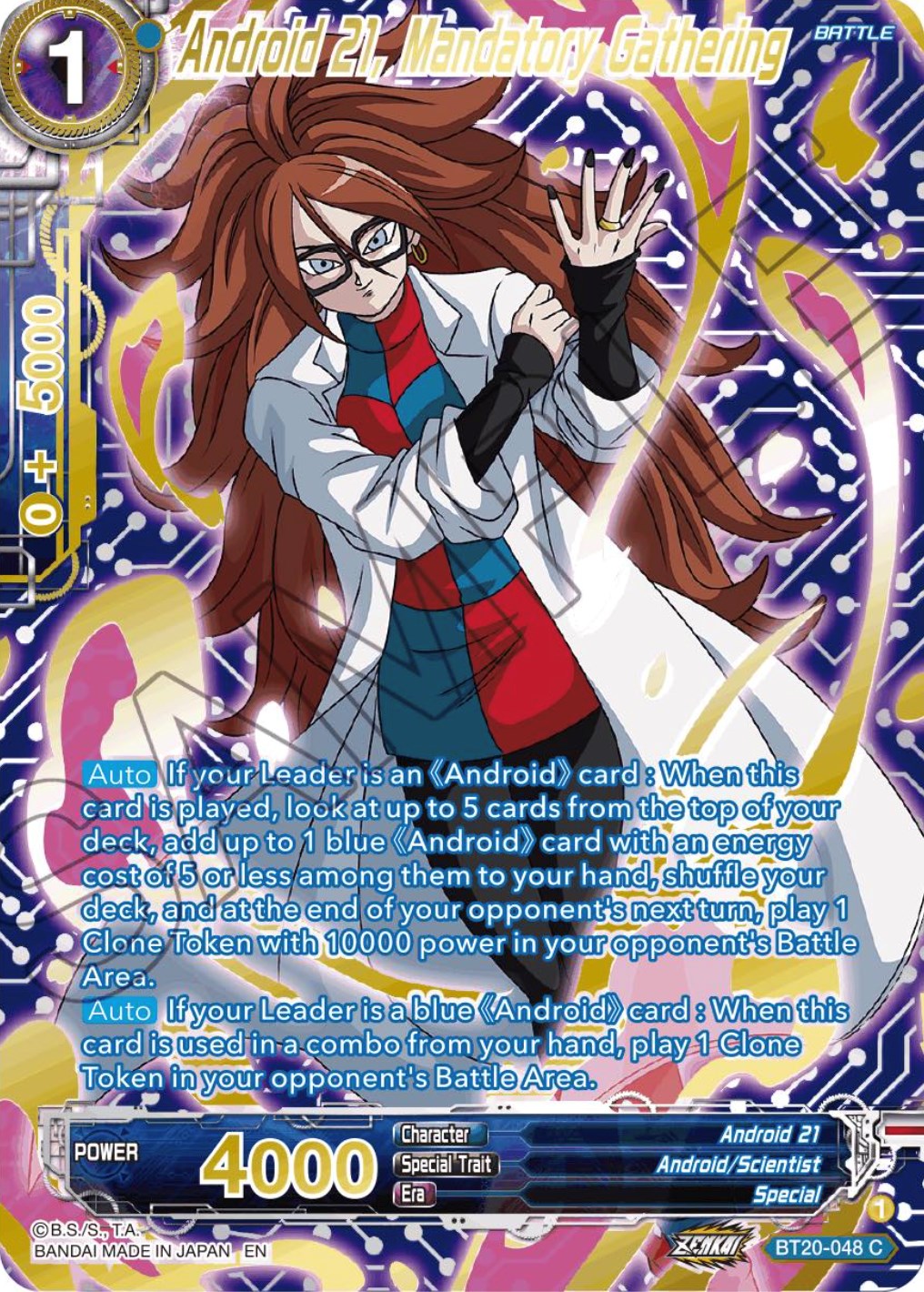 Android 21, Mandatory Gathering (Gold-Stamped) (BT20-048) [Power Absorbed] | Devastation Store