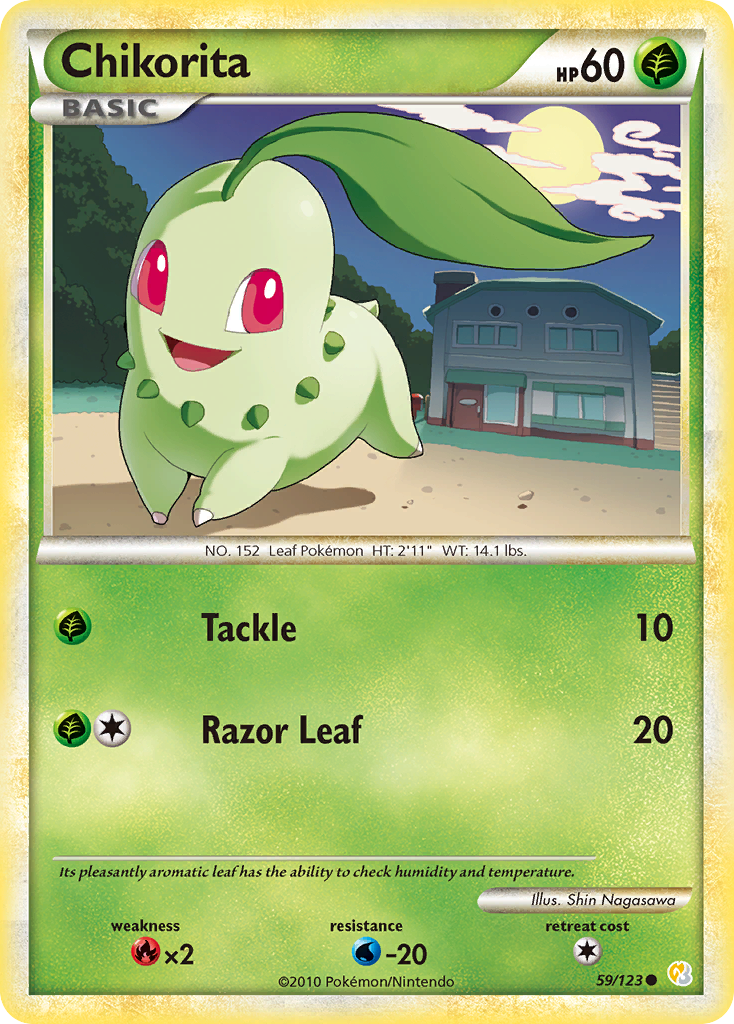 Chikorita (59/123) [HeartGold & SoulSilver: Base Set] | Devastation Store