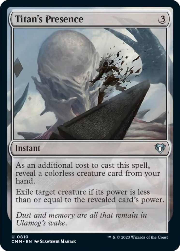 Titan's Presence [Commander Masters] | Devastation Store