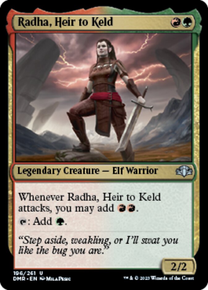 Radha, Heir to Keld [Dominaria Remastered] | Devastation Store