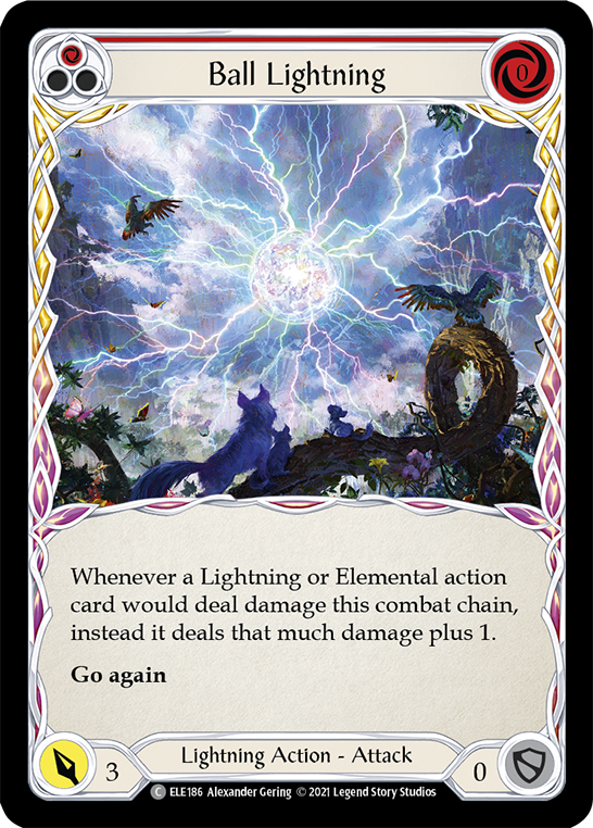 Ball Lightning (Red) [ELE186] (Tales of Aria)  1st Edition Normal | Devastation Store