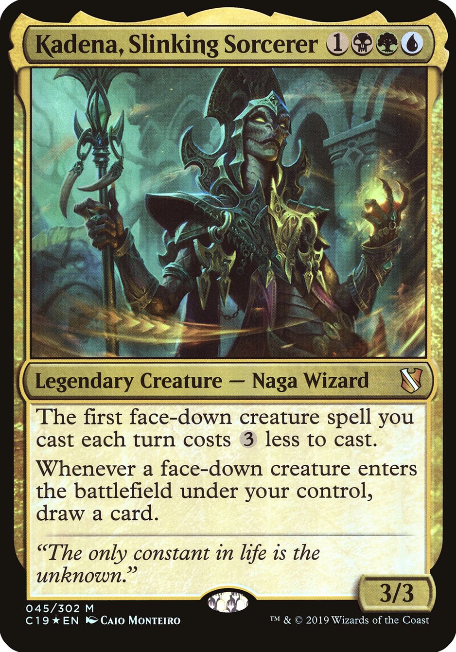 Kadena, Slinking Sorcerer (Oversized) [Commander 2019 Oversized] | Devastation Store