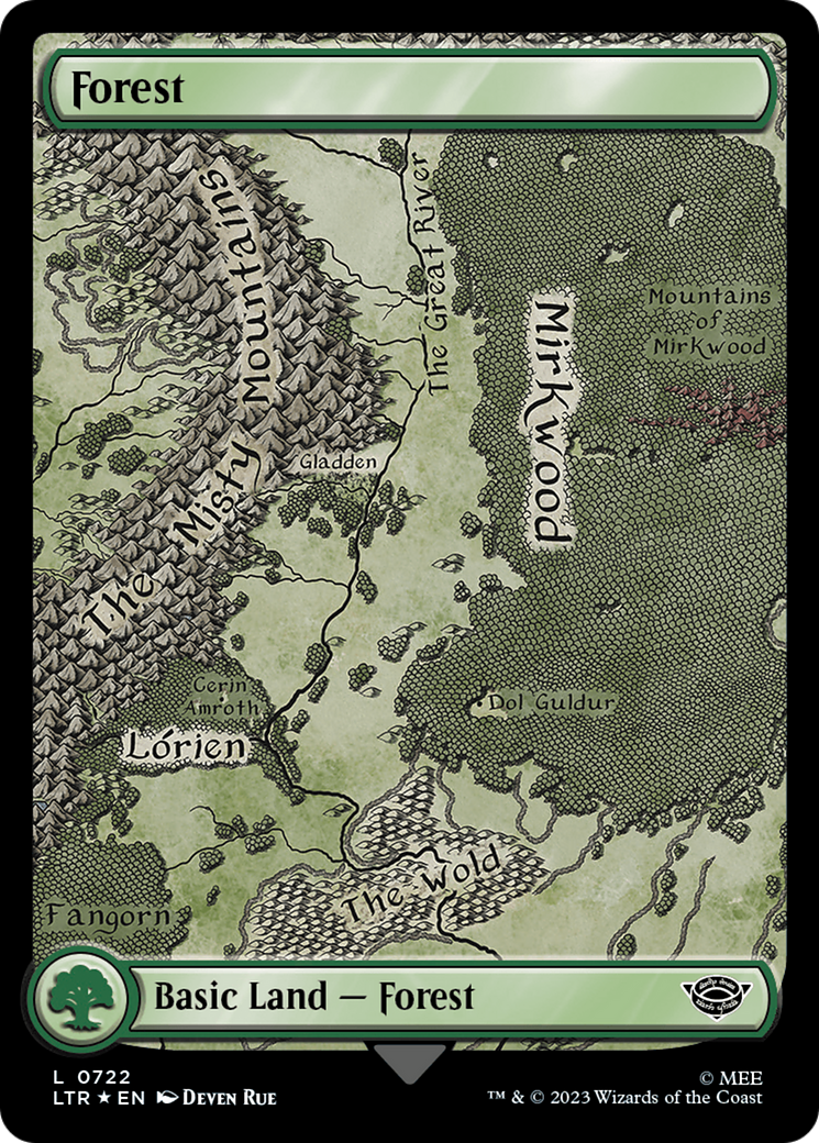 Forest (0722) (Surge Foil) [The Lord of the Rings: Tales of Middle-Earth] | Devastation Store