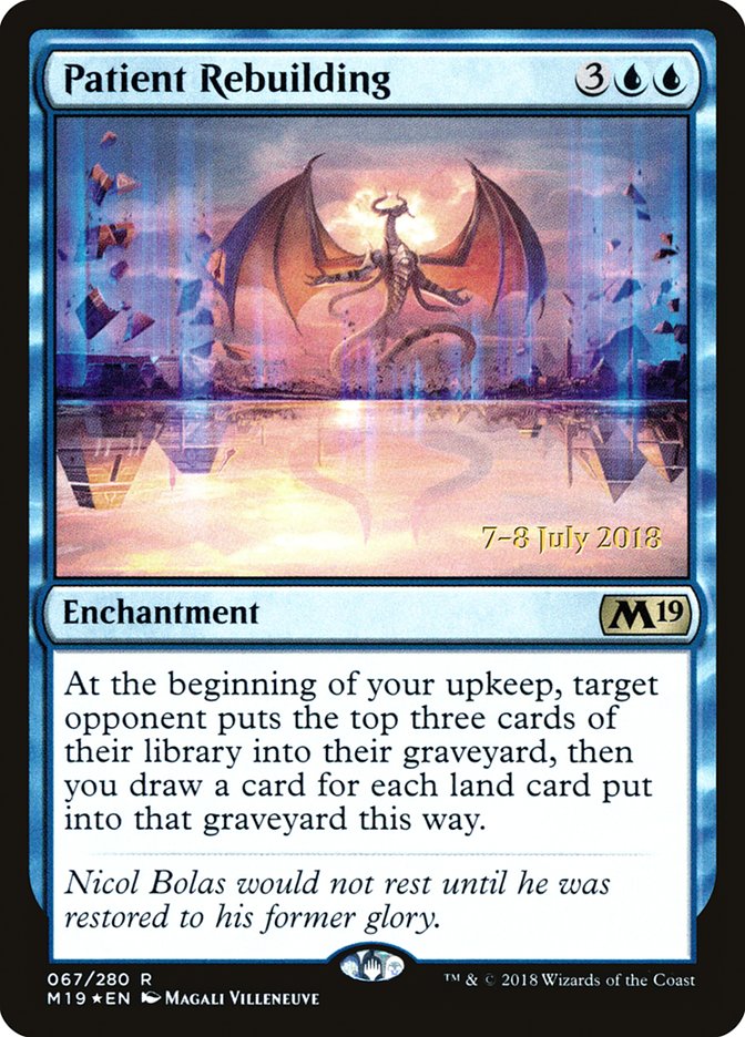 Patient Rebuilding  [Core Set 2019 Prerelease Promos] | Devastation Store