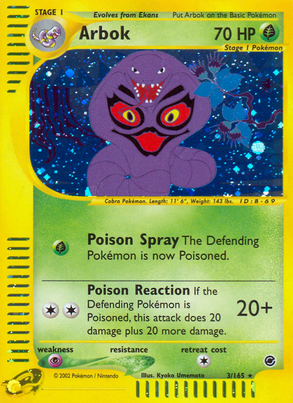 Arbok (3/165) [Expedition: Base Set] | Devastation Store