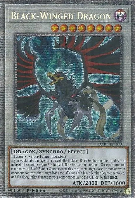 Black-Winged Dragon [DABL-EN100] Starlight Rare | Devastation Store