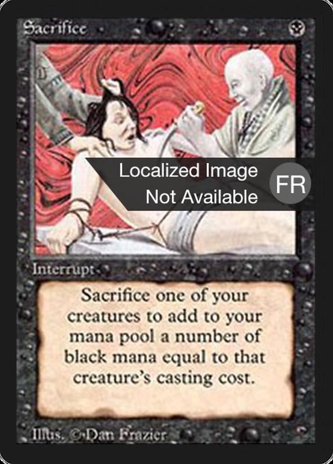 Sacrifice [Foreign Black Border] | Devastation Store