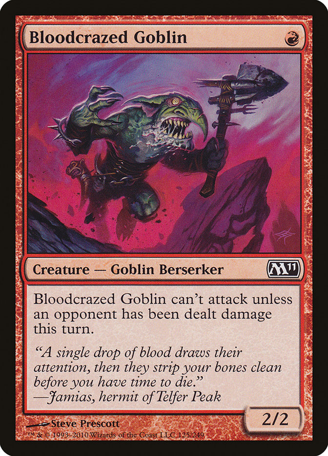 Bloodcrazed Goblin [Magic 2011] | Devastation Store
