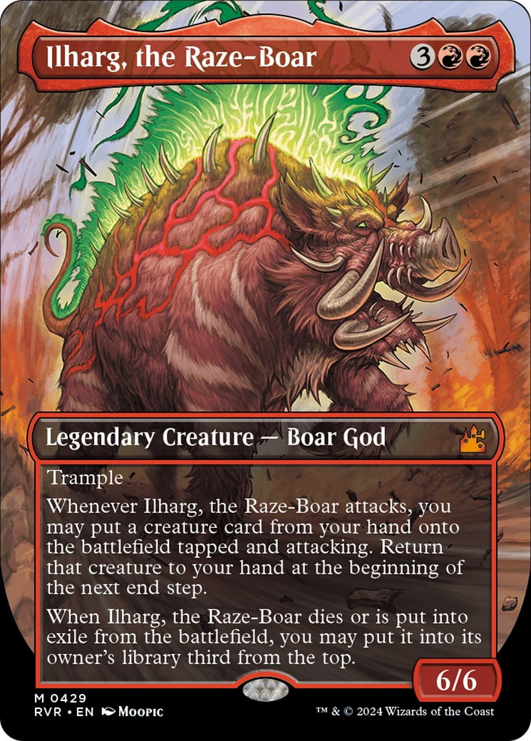 Ilharg, the Raze-Boar (Anime Borderless) [Ravnica Remastered] | Devastation Store