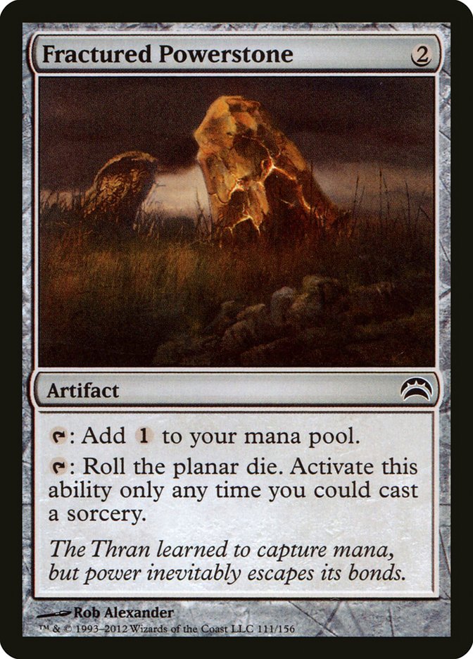 Fractured Powerstone [Planechase 2012] | Devastation Store